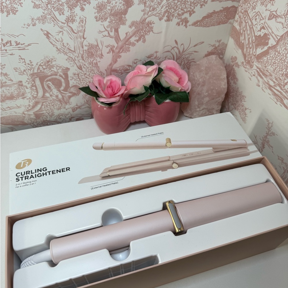 Pink Curling Straightener